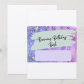 Dag binnenste, trampoline park verjaardagsuitnodig kaart (Voorkant / Achterkant)