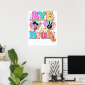 dag broer, fijne laatste dag poster (Thuiskantoor)