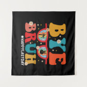 Dag broer leraar gelukkige laatste schooldag zomer wandkleed (Voorkant (horizontaal))