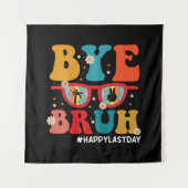 Dag broer leraar gelukkige laatste schooldag zomer wandkleed (Voorkant)