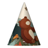 Dag Bruin Fun Fish Boy Schattige Baby Beer 1e Verj Feesthoedjes (Links)