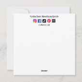 Dag Buddy, ik hoop dat je je vader Newfoundland vi Feestdagenkaart (Achterkant)