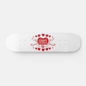 DAG cadeautje van HAPPY VALENTINE. Persoonlijk Skateboard (Horizontaal)