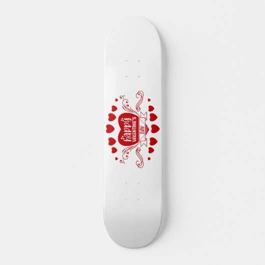 DAG cadeautje van HAPPY VALENTINE. Persoonlijk Skateboard (Voorkant)