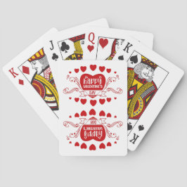 DAG cadeautje van HAPPY VALENTINE. Pokerkaarten