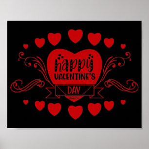 DAG cadeautje van HAPPY VALENTINE. Poster