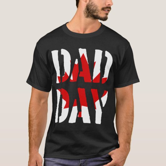 DAG Canada Happy Vaderdag. T-shirt (Voorkant)