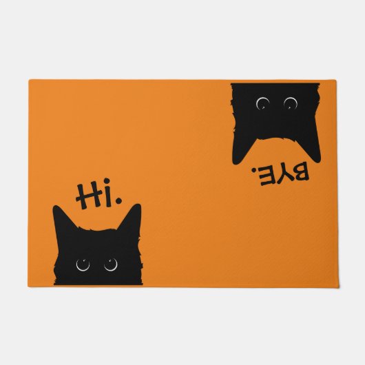 Dag Cat Doormat New Home Gift Weddenschap Gift Deurmat (Voorkant)