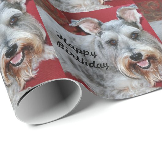 Dag, Coco, de mini schnauzer, cadeauomslag. Cadeaupapier (Rol Hoek)