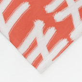 Dag Count Pattern Wit op elke kleur Fleece Blanke (Hoek)