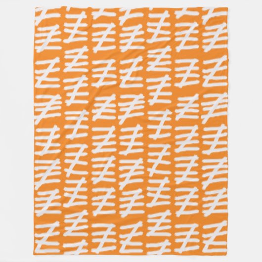 Dag Count Pattern Wit op elke kleur Fleece Blanke Deken (Voorkant)