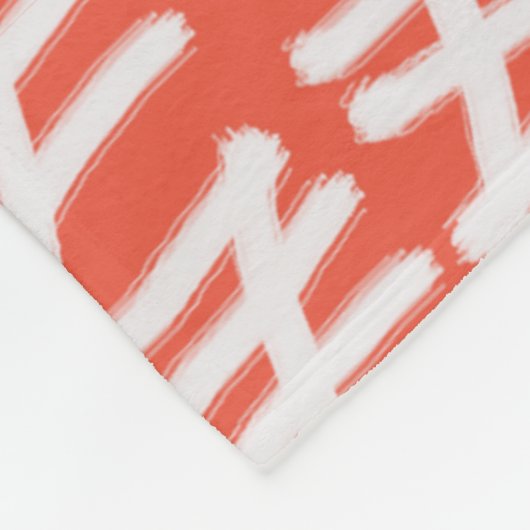 Dag Count Pattern Wit op elke kleur Fleece Blanke Deken (Hoek)