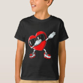 Dag Dabbing Hart Jongens Meisjes Liefde Dab Dance  T-shirt (Voorkant)