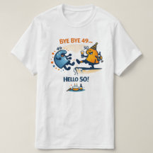 Dag Dag 49 – Hallo 50 Uniseks T‑Shirt
