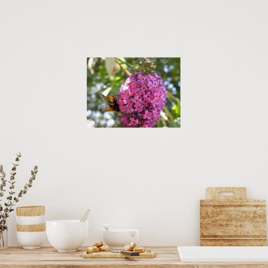 Dag Dag Dag Dag Hoverfly Print (Keuken)