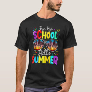 Dag Dag Dag School Hallo zomerleraar Gelukkig Dag T-shirt