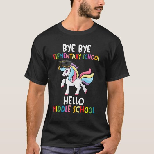 Dag Dag Elementaire School Midden Graduator Midden T-shirt (Voorkant)