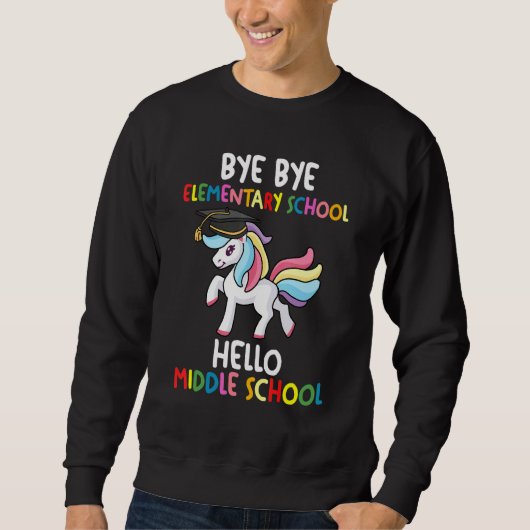 Dag Dag Elementaire School Midden Graduator Midden Trui (Voorkant)