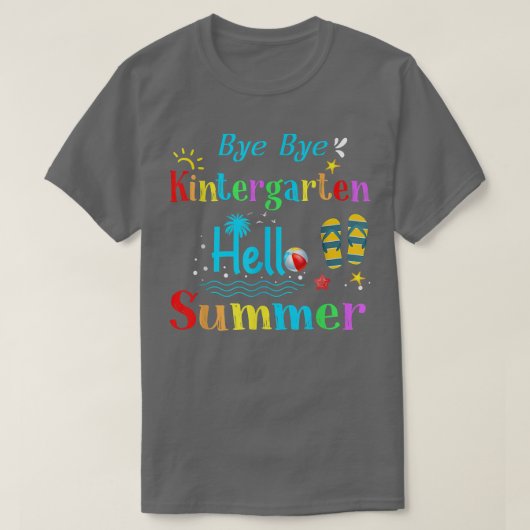 Dag dag Kindergarten Hallo Summer Kindergarten Gra T-shirt (Design voorkant)