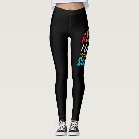 Dag dag Kindergarten Hallo Summer Leggings (Voorkant)