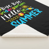 Dag dag Kindergarten Hallo Summer Sherpa Deken (3/4)