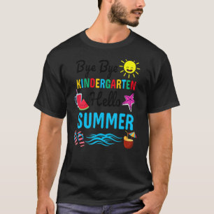 Dag Dag Kindergarten Hallo zomerleraar T-shirt