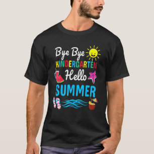 Dag Dag Kindergarten Hallo zomerleraar T-shirt