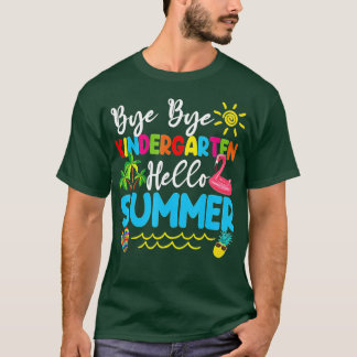 Dag Dag Kindergarten Hallo zomerleraar T-shirt