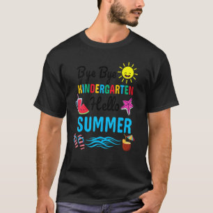 Dag Dag Kindergarten Hallo zomerleraar T-shirt