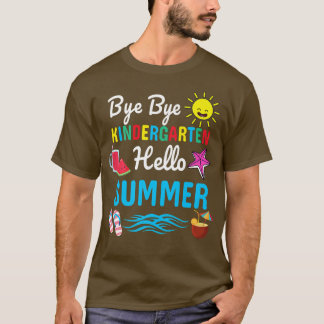 Dag Dag Kindergarten Hallo zomerleraar T-shirt