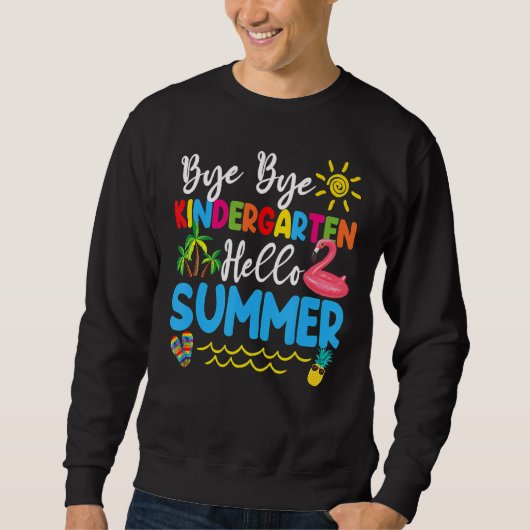 Dag Dag Kindergarten Hallo zomerleraar Trui (Voorkant)