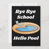 Dag Dag School Hallo Pool Bedankt! Bedankkaart (Voorkant)