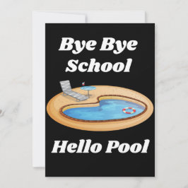 Dag Dag School Hallo Pool Bedankt! Bedankkaart
