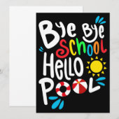 Dag Dag School Hallo Pool I Kaart (Voorkant / Achterkant)