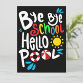 Dag Dag School Hallo Pool I Kaart (Staand voorkant)