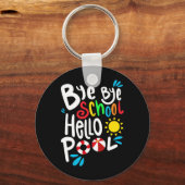 Dag Dag School Hallo Pool I Sleutelhanger (Voorkant)