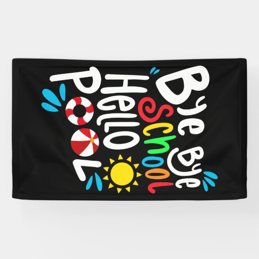 Dag Dag School Hallo Pool I Spandoek (Horizontaal)