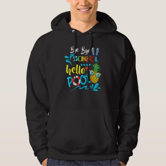 Dag Dag School Hallo Pool Teacher Summer 2 Hoodie (Voorkant)