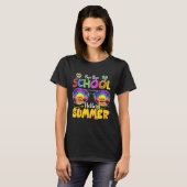 dag dag school hallo zomer t-shirt (Voorkant volledig)