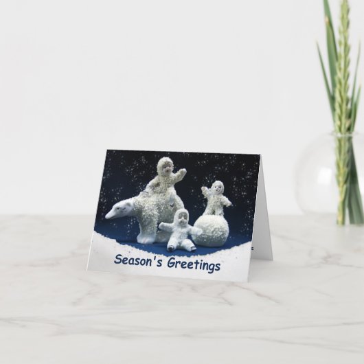 Dag Dag Sneeuw Babies Kaart (Voorkant)