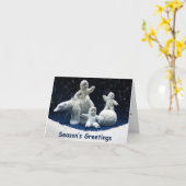 Dag Dag Snow Babies Kaart (Gele Bloem)