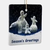 Dag Dag Snow Babies Keramisch Ornament (Rechts)
