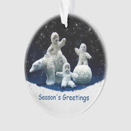 Dag Dag Snow Babies Ornament (voorkant)