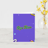 Dag dan. Rude, de kaart achterlaten. Bericht bewer (Gele Bloem)