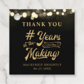 Dag Dank je jaren in de Making Lights Bedankjes Labels (Voorkant)