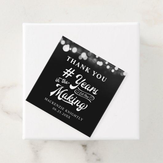 Dag Dank je jaren in de Making Lights Bedankjes Labels (In situ)