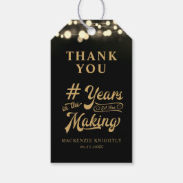 Dag Dank je jaren in de Making Lights Cadeaulabel