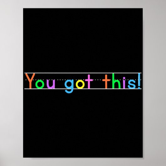 Dag dat je dit hebt! Motivatie leraar student Poster (Voorkant)