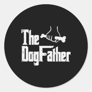 Dag De Hond Vader Grappige Film Pun Fur Papa Papa Ronde Sticker