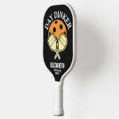 Dag Dinker Funny Custom Pickleball Paddle Naam (Links)